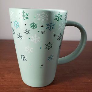 Davids Tea Mug Snowflake Peppermint Snowfall Winter Design Collectable Tea Cup